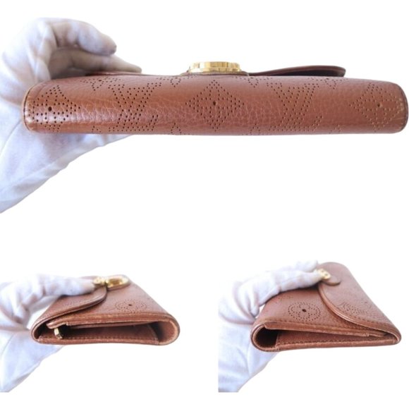 414149F V Louis Vuitton Wallet Long Amelia Brown Leather - Picture 5 of 11